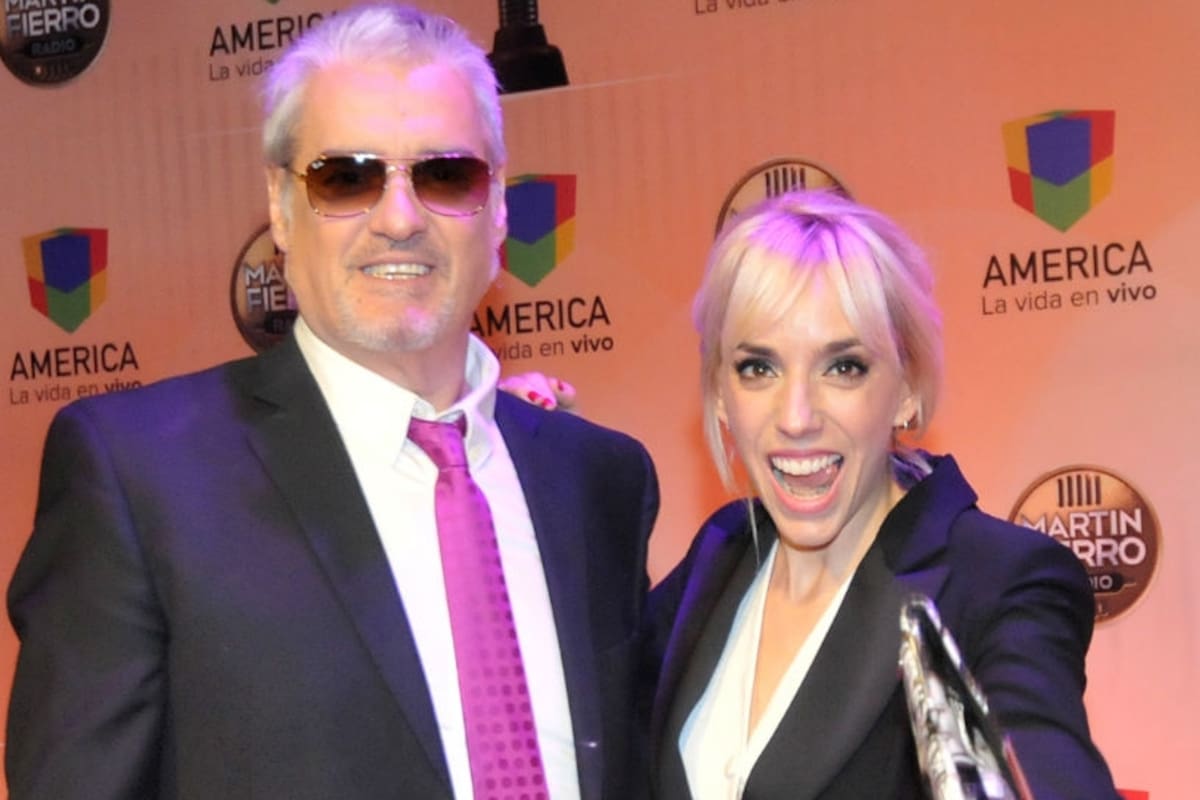 Roberto y Tamara Pettinato. Padre e hija disfrutaron juntos de la noche