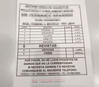 Robo de diarios