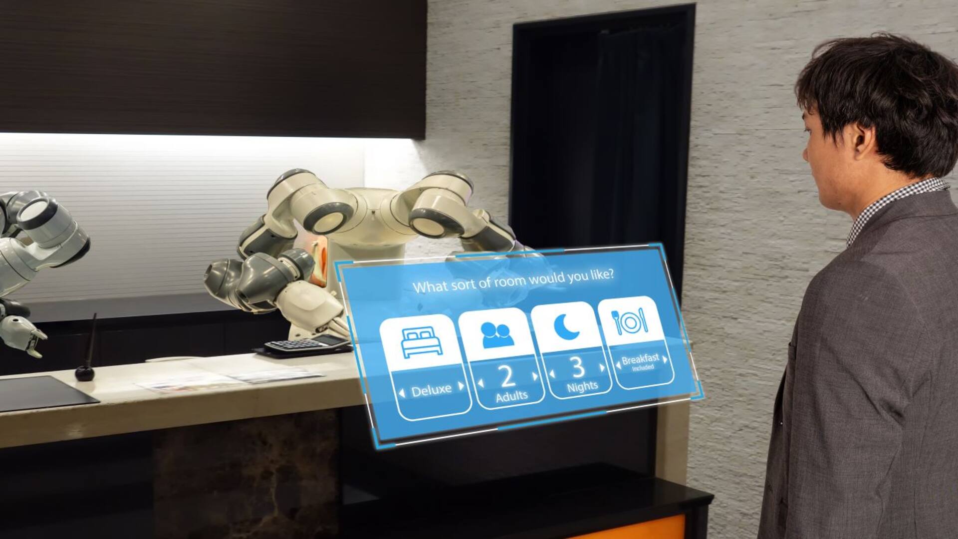 Robots en la recepción, para minimizar el contacto con empleados