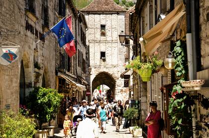 Rocamadour es una calle por la que suele pasar el famoso Tour de France