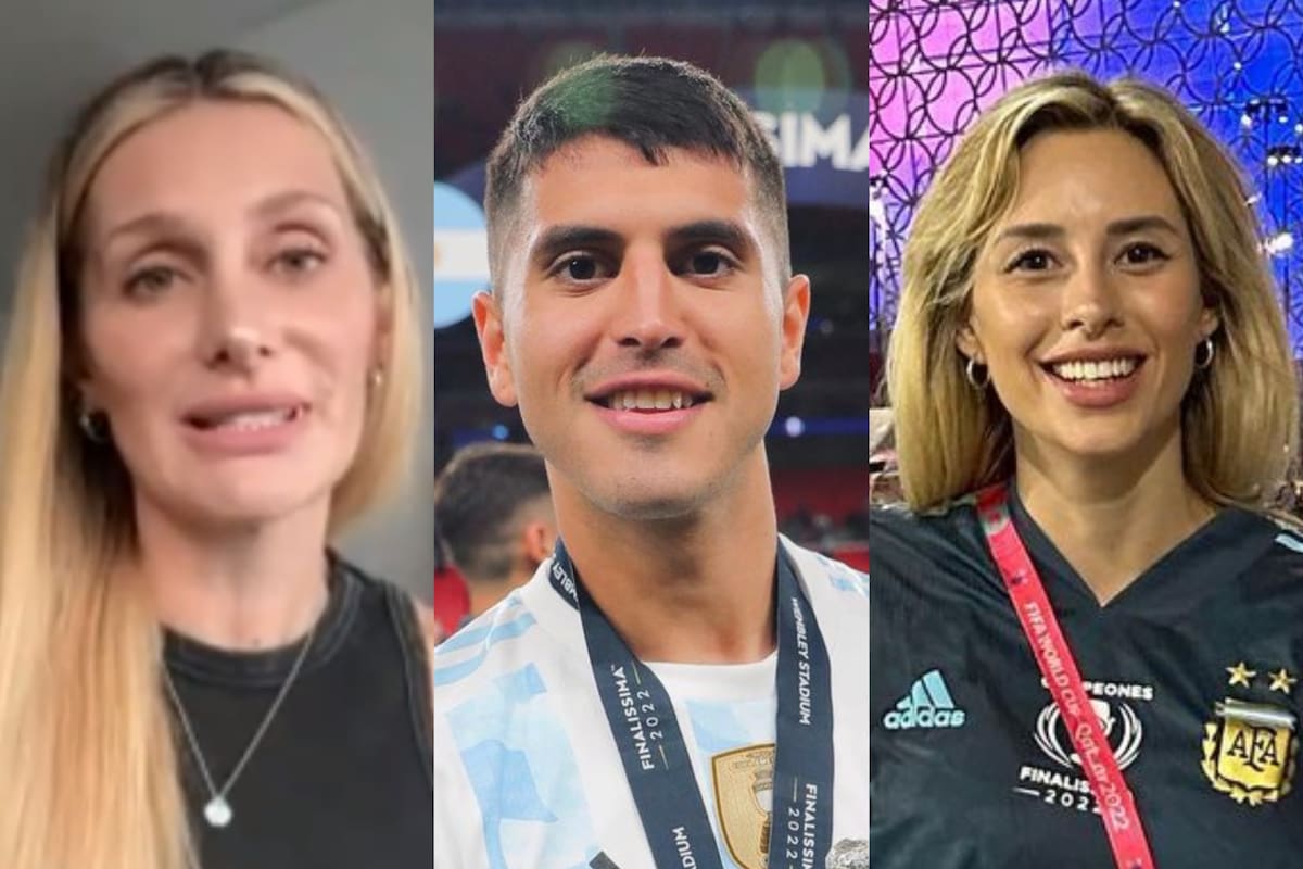 Rocío Hrabar rompió el silencio y habló de Exequiel Palacios y cómo fue el encuentro con Jésica Frías, exmujer del futbolista (Foto: Captura de Video / Socios del espectáculo eltrece - Instagram @exepalaciosok / @yesifrias_)