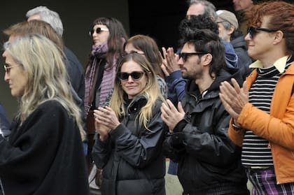 Rocío Igarzábal, en el entierro de Ernestina Pais