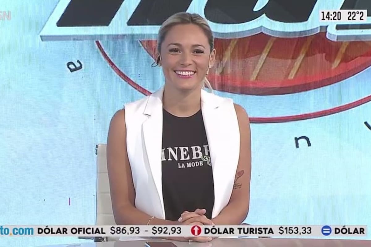Rocío Oliva en la pantalla de C5N