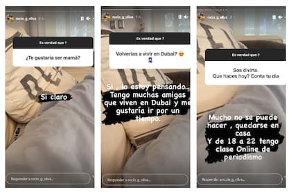 Rocío Oliva mostró sus deseos e intimidad a través de su cuenta de Instagram