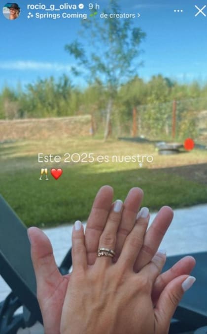 Rocío Oliva y Néstor Origoza se comprometieron y esperan casarse en 2027