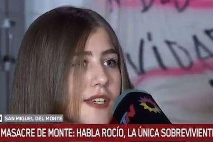 Rocío Quiagliarello, de 14 años, es la única sobreviviente de la tragedia de San Miguel del Monte