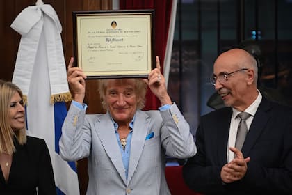 Rod Stewart fue distinguido este viernes como Huésped de Honor de la Ciudad de Buenos Aires por la Legislatura porteña