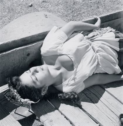 Rodaje de La escondida: La actriz María Félix y otras escenas de la película, filmada a mediados de los años 50