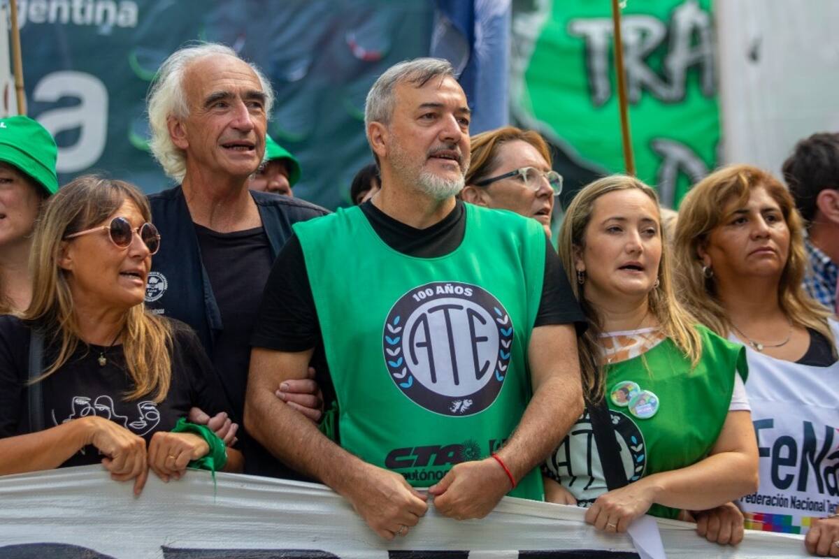 Rodolfo Aguiar, líder de ATE, había llamado a reclamos simultáneos para el miércoles 23 de abril en rechazo a los límites a las paritarias