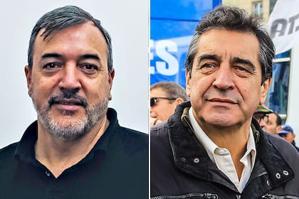 Rodolfo Aguiar, secretario general de ATE, y Hugo "Cachorro" Godoy, secretario general de la CTA Autónoma