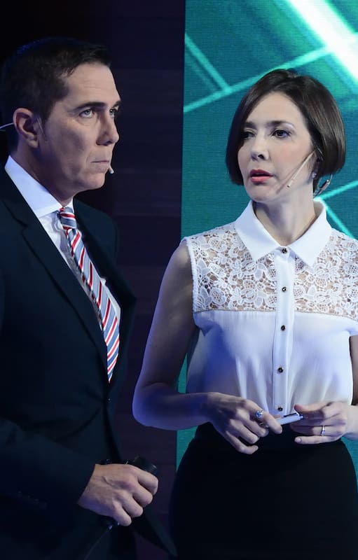Rodolfo Barili y Cristina Pérez, la potente pareja del noticiero de Telefe Noticias
