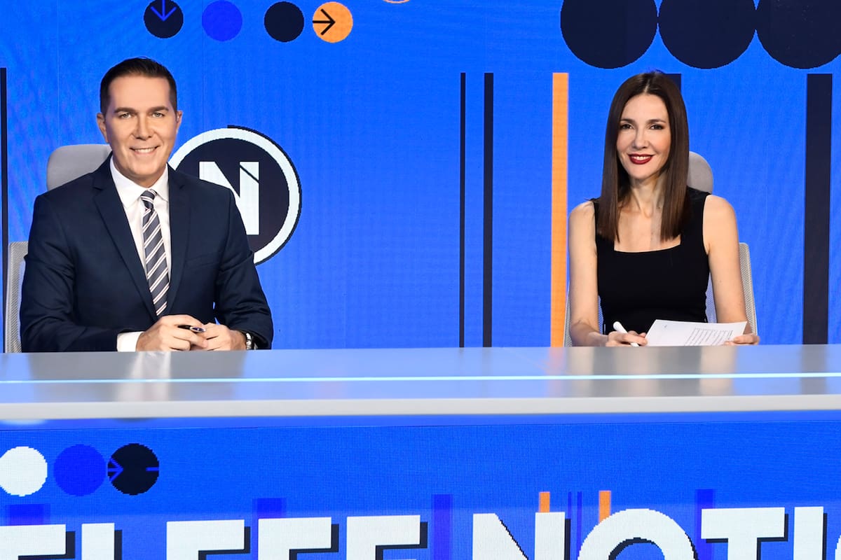Rodolfo Barili y Cristina Pérez, un dúo exitoso al frente del noticiero principal de Telefe