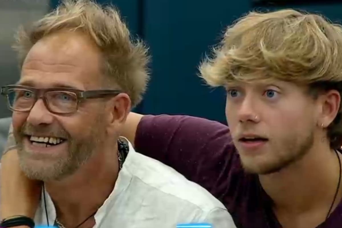 Rodolfo Castañares junto a su hijo Nacho, uno de los cuatro finalistas de Gran Hermano
