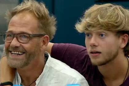 Rodolfo Castañares junto a su hijo Nacho, uno de los cuatro finalistas de Gran Hermano