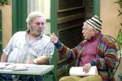Rodolfo Ranni y Guido Gorgatti, en pleno ensayo