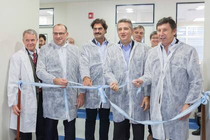 Rodrigo Bunge, director general de Laboratorio y Control del Senasa, Negri, Sarquís, Etchevehere y Posse