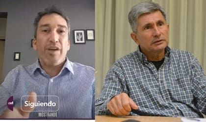 Rodrigo Correa (izquierda) es el actual director del INYM y defiende a ultranza las directivas de Milei y Sturzenegger: "No interferir" en el libre mercado yerbatero. En cambio, el anterior presidente, Juan José Szychowski, advierte que la desregulación hizo daño tanto a productores como a industrias