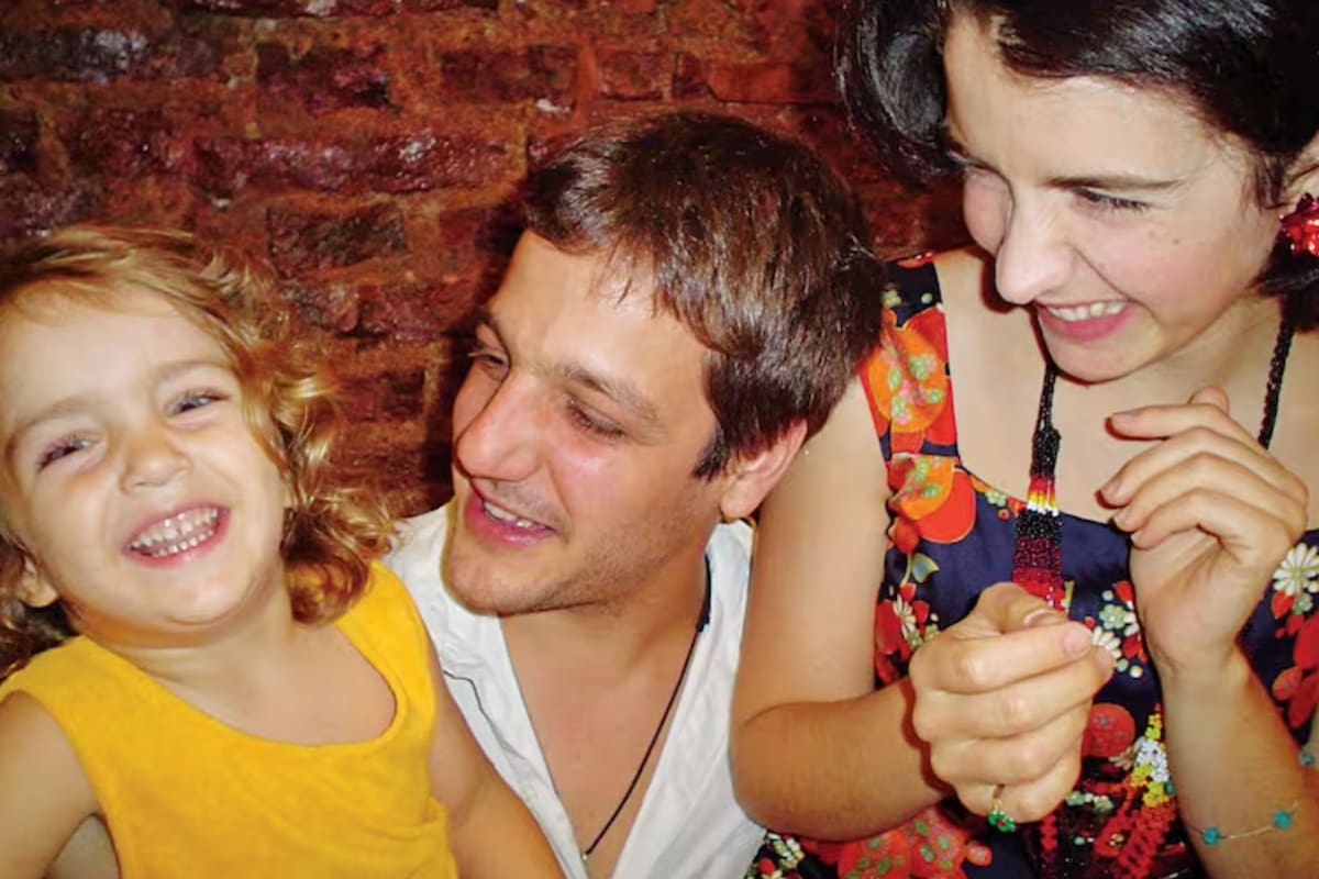 Rodrigo de la Serna junto a su exmujer Érica Rivas y la hija que tuvieron juntos, Miranda