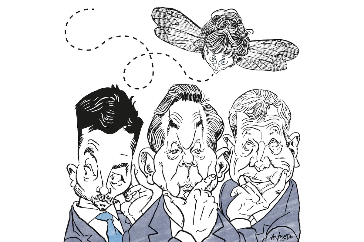 Rodrigo de Loredo, Miguel Pichetto, Emilio Monzó y el presidente Javier Milei