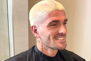 Rodrigo De Paul con su nuevo look
