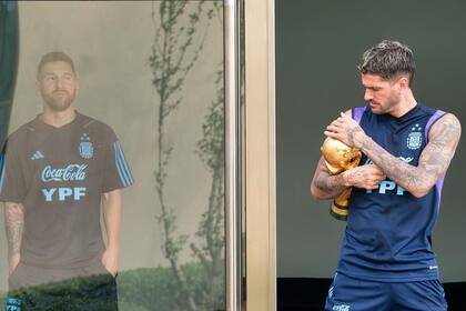 Rodrigo de Paul publicó en su cuenta de Instagram esta imagen que despertó la reacción de los hinchas