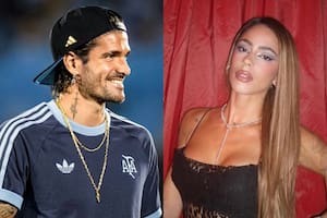 Rodrigo De Paul tuvo una hinchada de lujo en el partido ante Brasil: Tini Stoessel estuvo en el estadio Más Monumental (Foto: Instagram @rodridepaul / @tinistoessel)