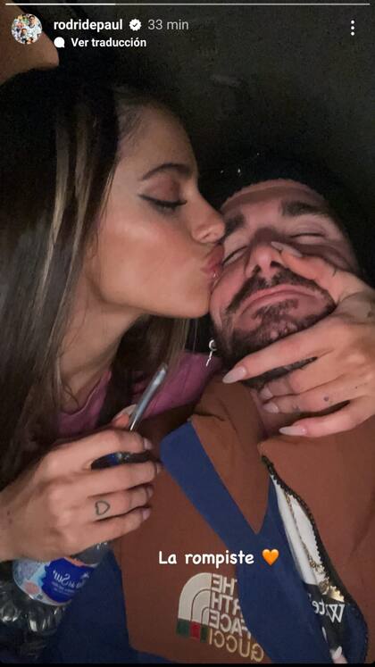 Rodrigo De Paul y Tini Stoessel mostraron su amor en redes