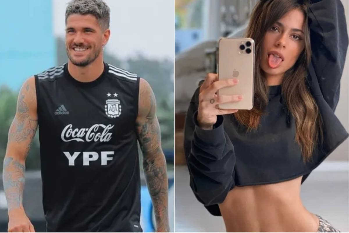 Rodrigo de Paul y Tini Stoessel tuvieron un apasionado encuentro en Europa