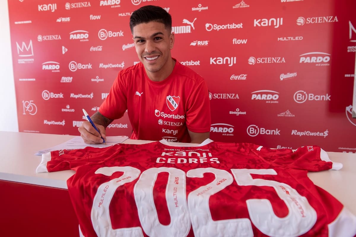 Rodrigo Fernández Cedrés firmó su contrato por un año en Independiente