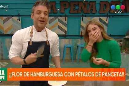 Rodrigo Gascón le preguntó a Jesica Cirio: "¿Qué te gustaría que te cocine en una cena romántica?" y la conductora de La Peña de Morfi no supo qué responder