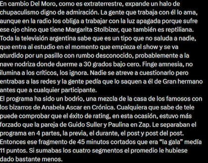Rodrigo Lussich contó los supuestos motivos por los que Santiago del Moro sería intocable en Telefe