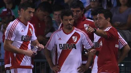 Rodrigo Mora en el partido ante Motagua