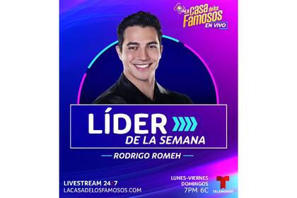 Rodrigo Romeh es el nuevo líder de la semana en La Casa de los Famosos