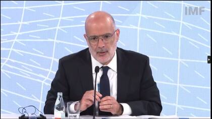 Rodrigo Valdés, en la sede del FMI, en Washington.