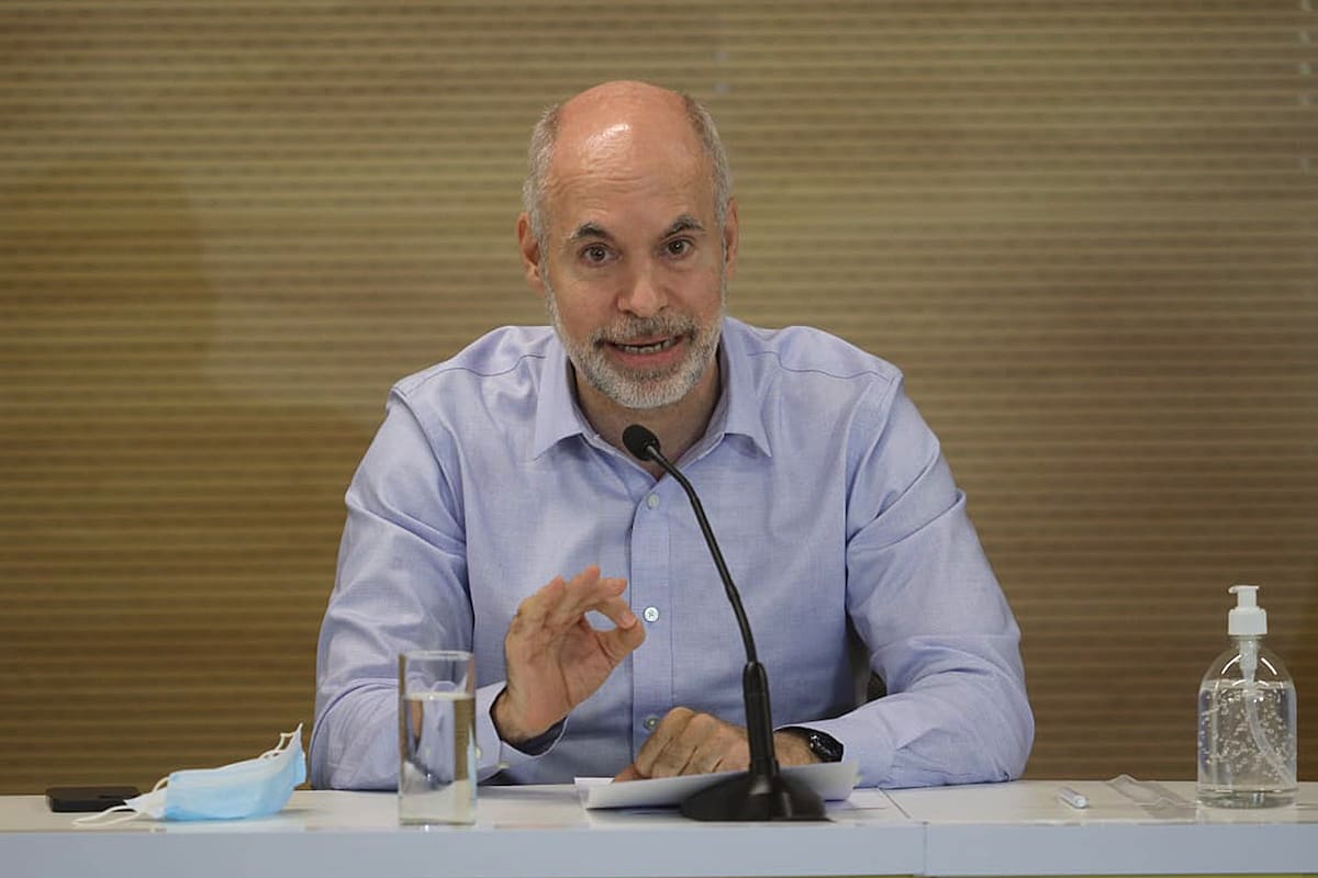 Rodríguez Larreta, durante la conferencia de prensa