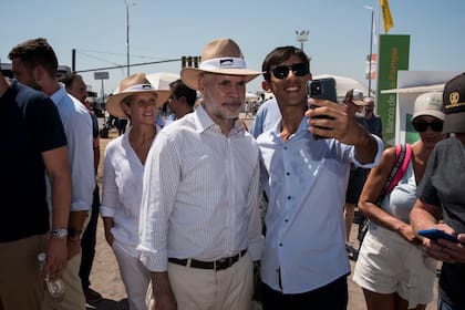 Rodríguez Larreta durante su visita a Expoagro