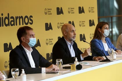 Rodríguez Larreta en conferencia de prensa, tras los anuncios de Fernández