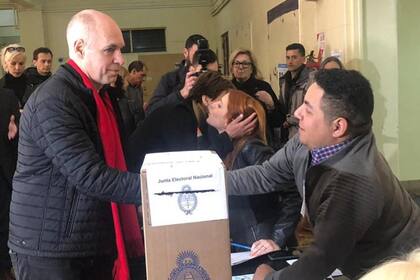 Rodríguez Larreta votó pasadas las 10, en la Facultad de Derecho