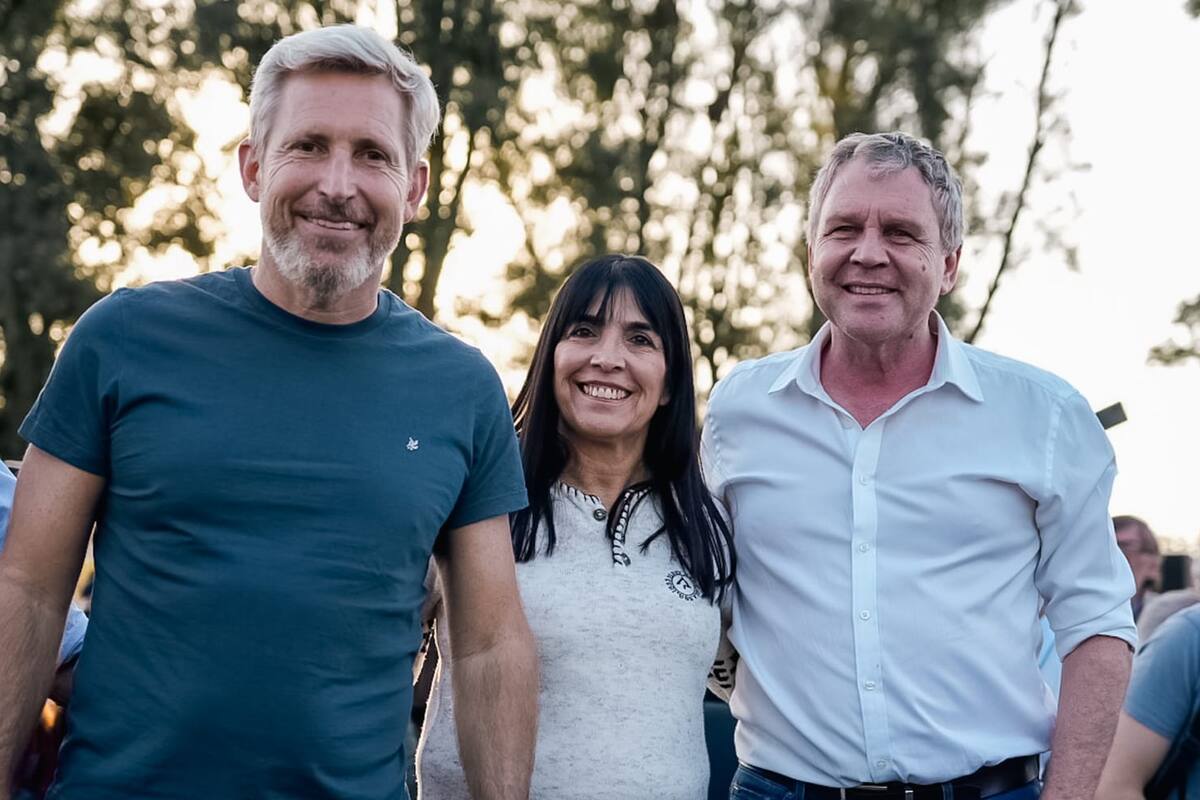 Rogelio Frigerio, Alicia Luani y Pedro Galimberti en Entre Ríos