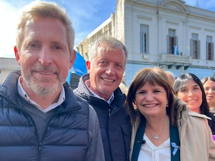 Rogelio Frigerio, Emilio Monzó y Patricia Bullrich