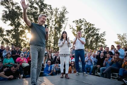 Rogelio Frigerio en el acto que dio inicio a su campaña electoral