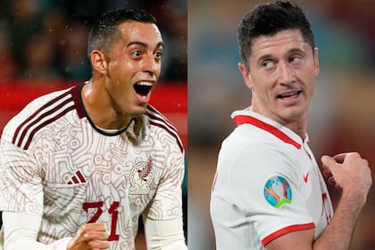 Rogelio Funes Mori y Robert Lewandowski, las armas de gol de México y Polonia, respectivamente