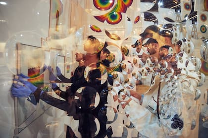 Rogelio Polesello y Julio Le Parc, dos clásicos de la feria