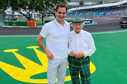 Roger Federar y Jackie Stewart son referentes de sus deportes y comparten el patrocinio de una marca de relojes de lujo