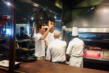 Roger Federer almorzó en una parrilla de Buenos Aires