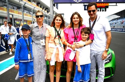 Roger Federer en familia, el Gran Premio de Miami de Fórmula 1: el suizo fue uno de los personajes entrevistados por Fossaroli