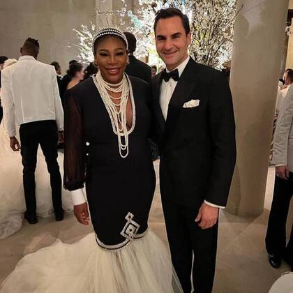 Roger Federer junto a Serena Williams en la MET Gala 2023