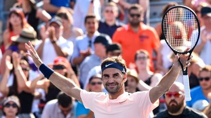 Roger Federer, luego de su triunfo ante el holandés Robin Haase