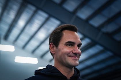 Roger Federer sonríe en Vancouver
