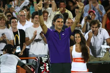 Roger Federer visitó la Argentina por primera vez en 2012, para jugar dos exhibiciones con Del Potro, en Tigre